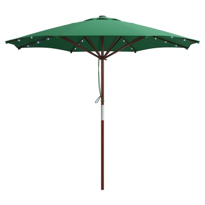 CorLiving Patio Umbrella with Solar Power LED Lights   554623064